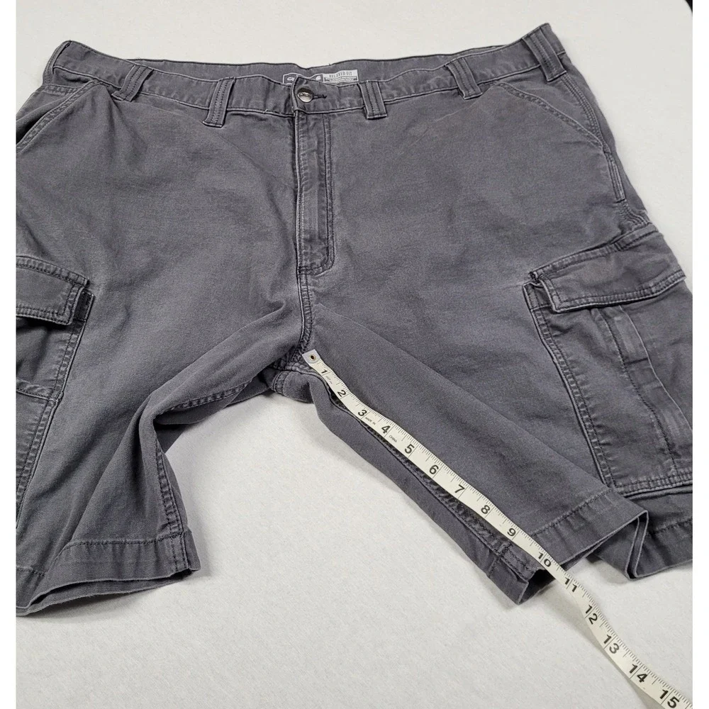 Carhartt Men's 46 Gray Rugged Flex Relaxed Fit Canvas Cargo Work Shorts BS3542-M